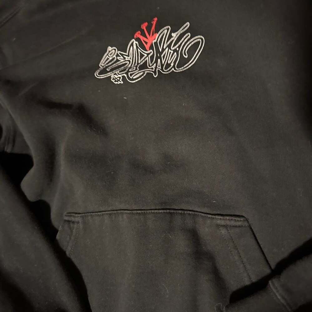 Empyre Throne Black Hoodie with Graffiti Logo L